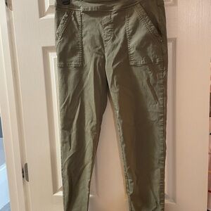 Olive Green Casual Pants